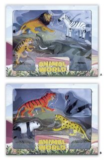 Obrázek z Safari plast set 4ks, 2druhy(18) (28x22cm) 